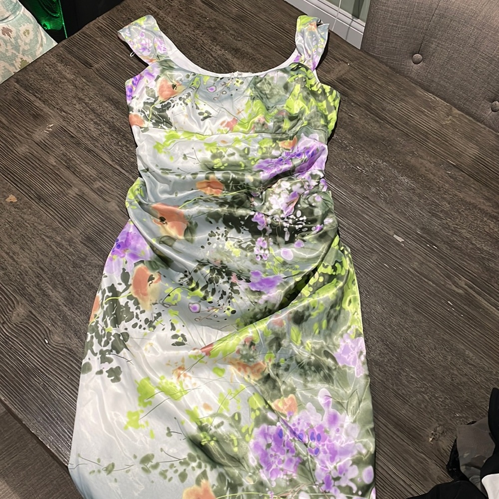 Beautiful floral midi length dress